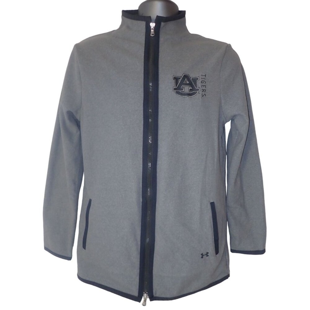 Auburn Tigers Jacket Under Armour Infrared‎ Coldgear Gray Full Zip fleece Men S